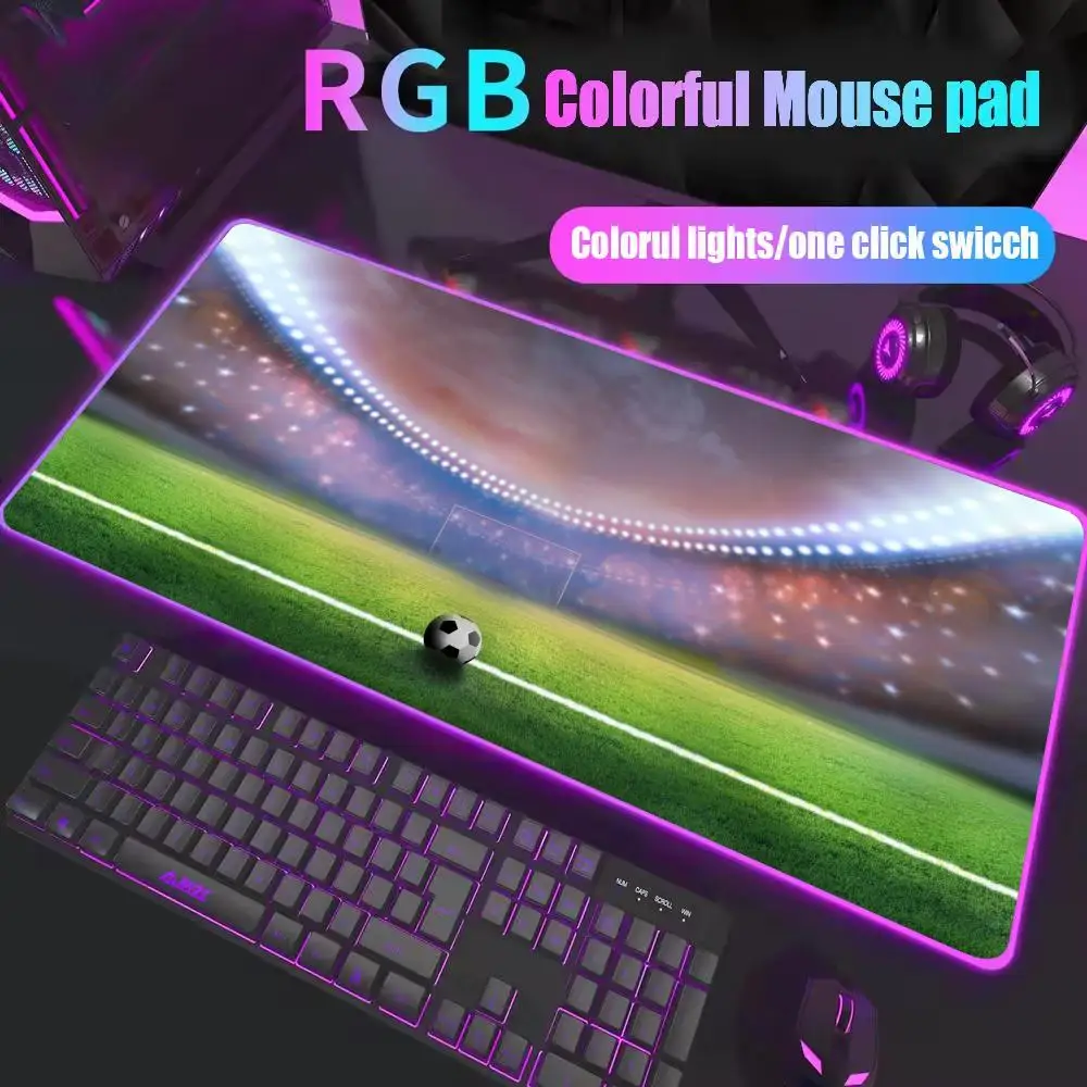Soccer Football Mouse Pad Large RGB Mouse Pad XXL LED Mouse Mat Japan Mousepads Table Pads Keyboard Mats Desk Rug With Backlit
Soccer Football Mouse Pad Large RGB Mouse Pad XXL LED Mouse Mat Japan Mousepads Table Pads Keyboard Mats Desk Rug With Backlit