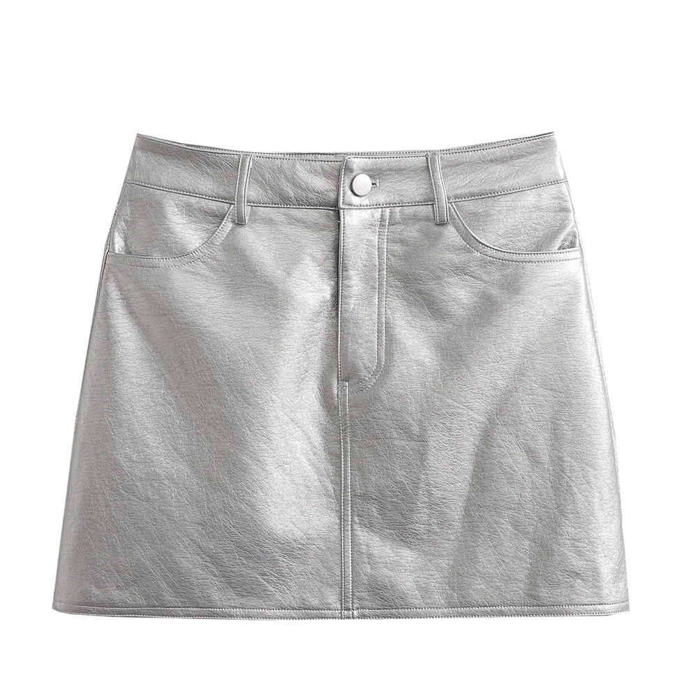 Silver Skirts Leather Mini Skirt Women Sexy High Waist Skirts Short Pu Ladies Faux Leather Pencil Skirts Party Club Party Skirt
Silver Skirts Leather Mini Skirt Women Sexy High Waist Skirts Short Pu Ladies Faux Leather Pencil Skirts Party Club Party Skirt
