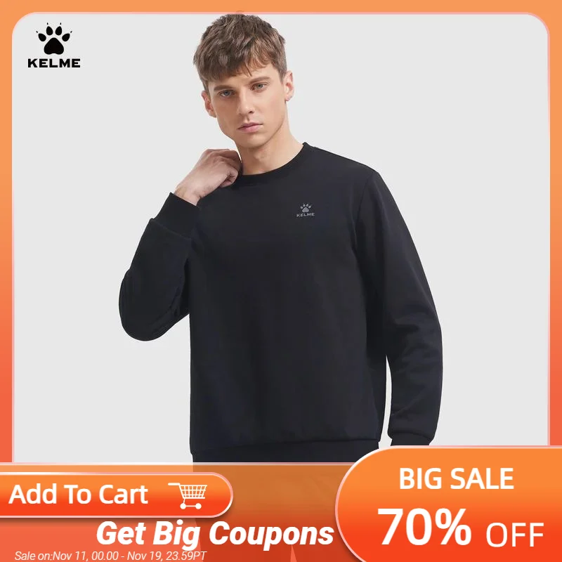 KELME Men's Sports Sweater Round Neck Football Sweatshirt Autumn And Winter Training Sports Top Casual Loose Pullover 9337TT103
KELME Men's Sports Sweater Round Neck Football Sweatshirt Autumn And Winter Training Sports Top Casual Loose Pullover 9337TT103