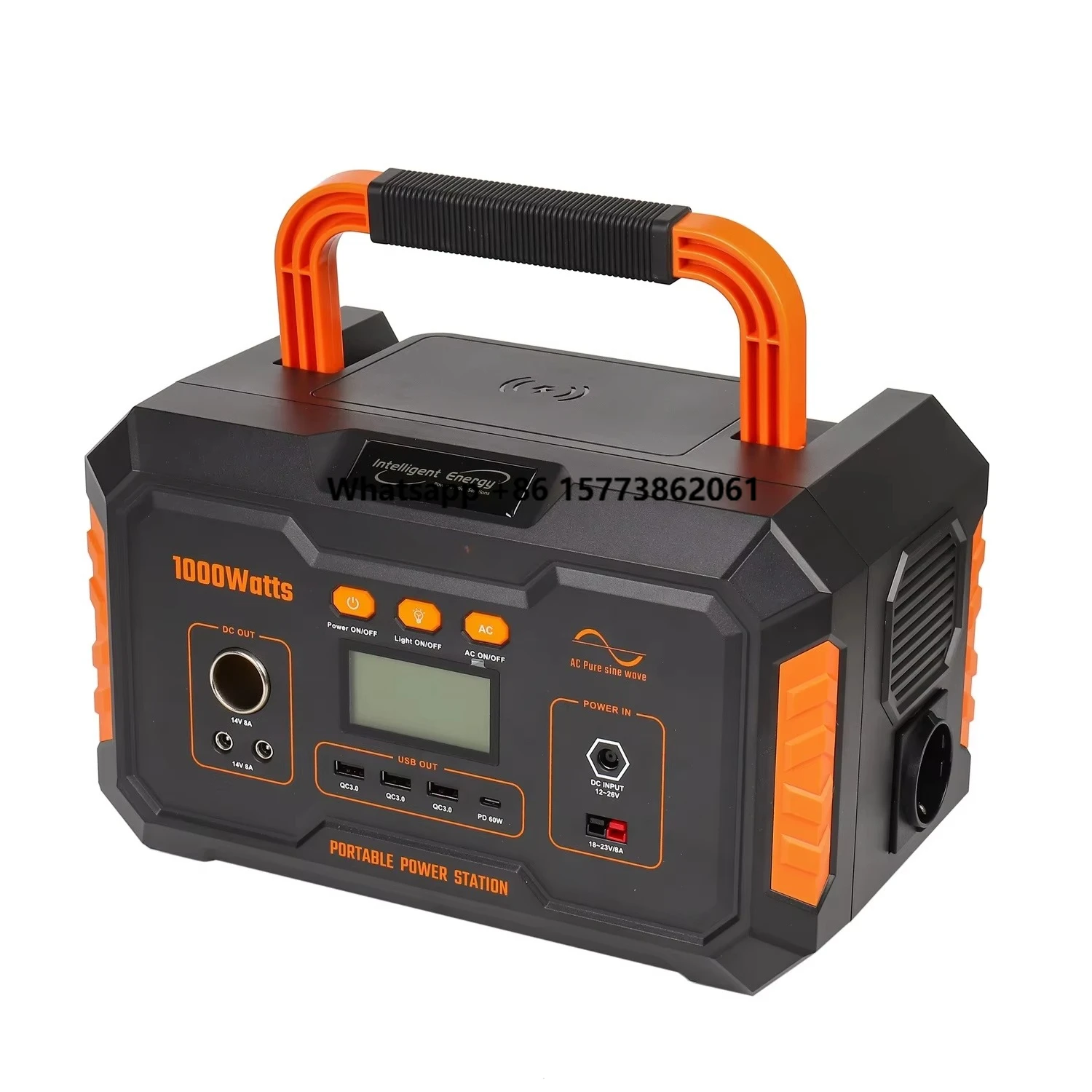 Outdoor camping 1000 watt battery backup portable solar power station with type-C wireless output
Outdoor camping 1000 watt battery backup portable solar power station with type-C wireless output