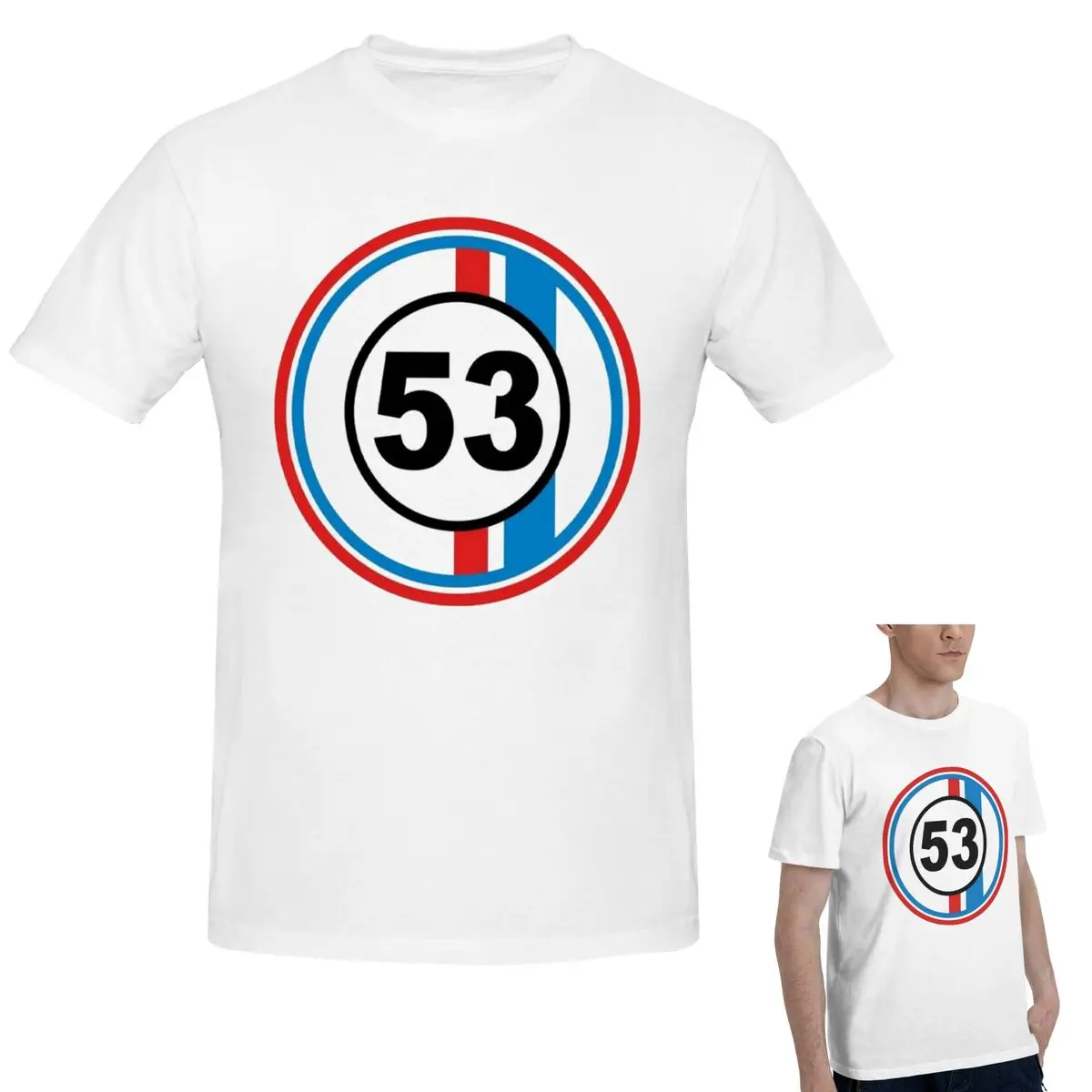 100% хлопок Herbie Cnumber 53 The Love Bug No футболка мужская классическая футболка большого размера мужские летние рубашки с круглым вырезом топы S-6XL
100% хлопок Herbie Cnumber 53 The Love Bug No футболка мужская классическая футболка большого размера мужские летние рубашки с круглым вырезом топы S-6XL