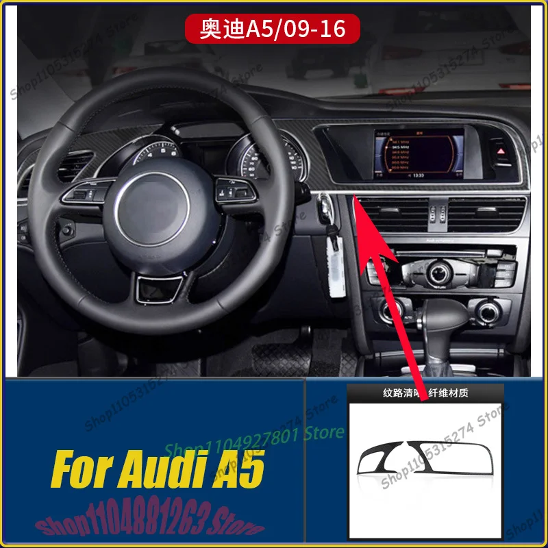 Central control display frame interior, suitable for Audi A5 carbon fiber dashboard decorative frame carbon fiber modification
Central control display frame interior, suitable for Audi A5 carbon fiber dashboard decorative frame carbon fiber modification
