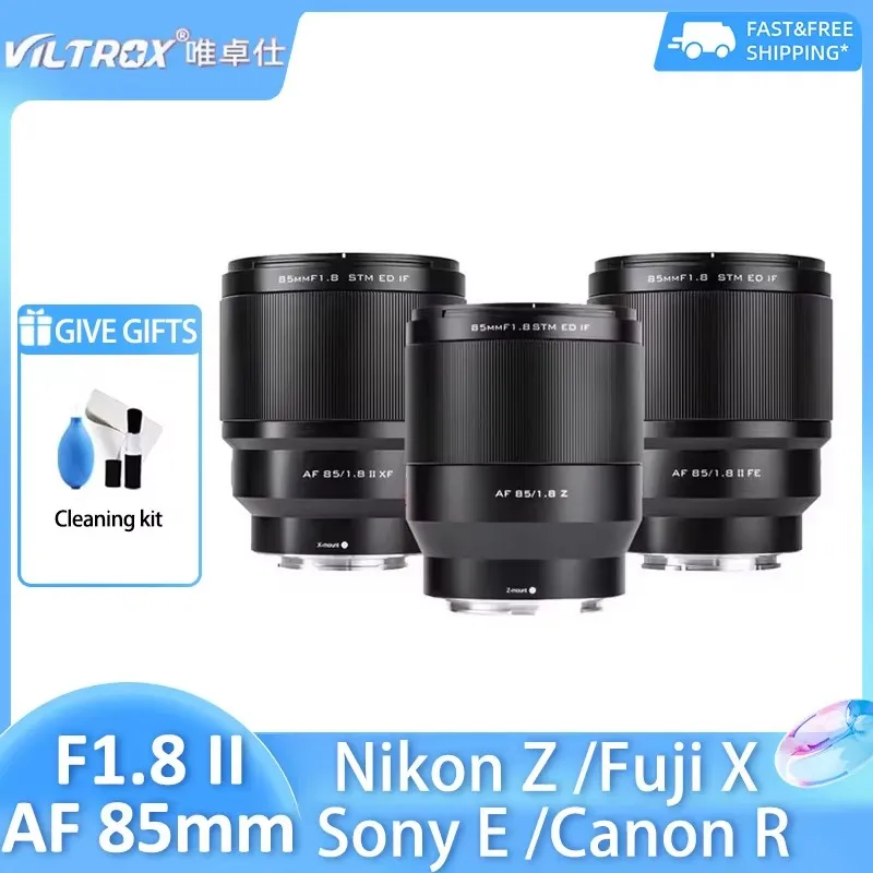 VILTROX 85mm F1.8 II STM Auto Focus Fixed Focus Lens Large Aperture for Nikon Z Sony E Fuji FX Mirrorless Camera Lens
VILTROX 85mm F1.8 II STM Auto Focus Fixed Focus Lens Large Aperture for Nikon Z Sony E Fuji FX Mirrorless Camera Lens