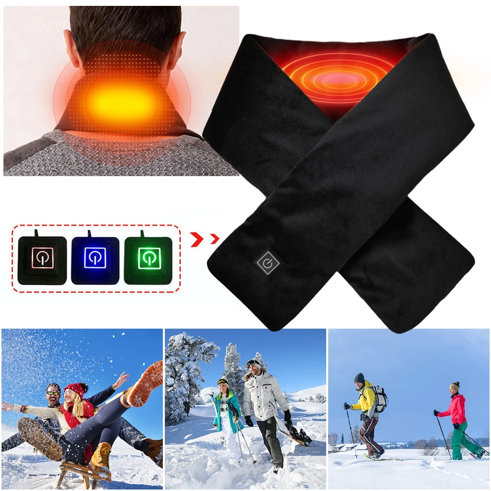 Electric Heating Scarf USB Charging Electric Heated Scarf Washable Thermal Neck Wrap Warmer Soft for Outdoor Camping Hiking
Electric Heating Scarf USB Charging Electric Heated Scarf Washable Thermal Neck Wrap Warmer Soft for Outdoor Camping Hiking