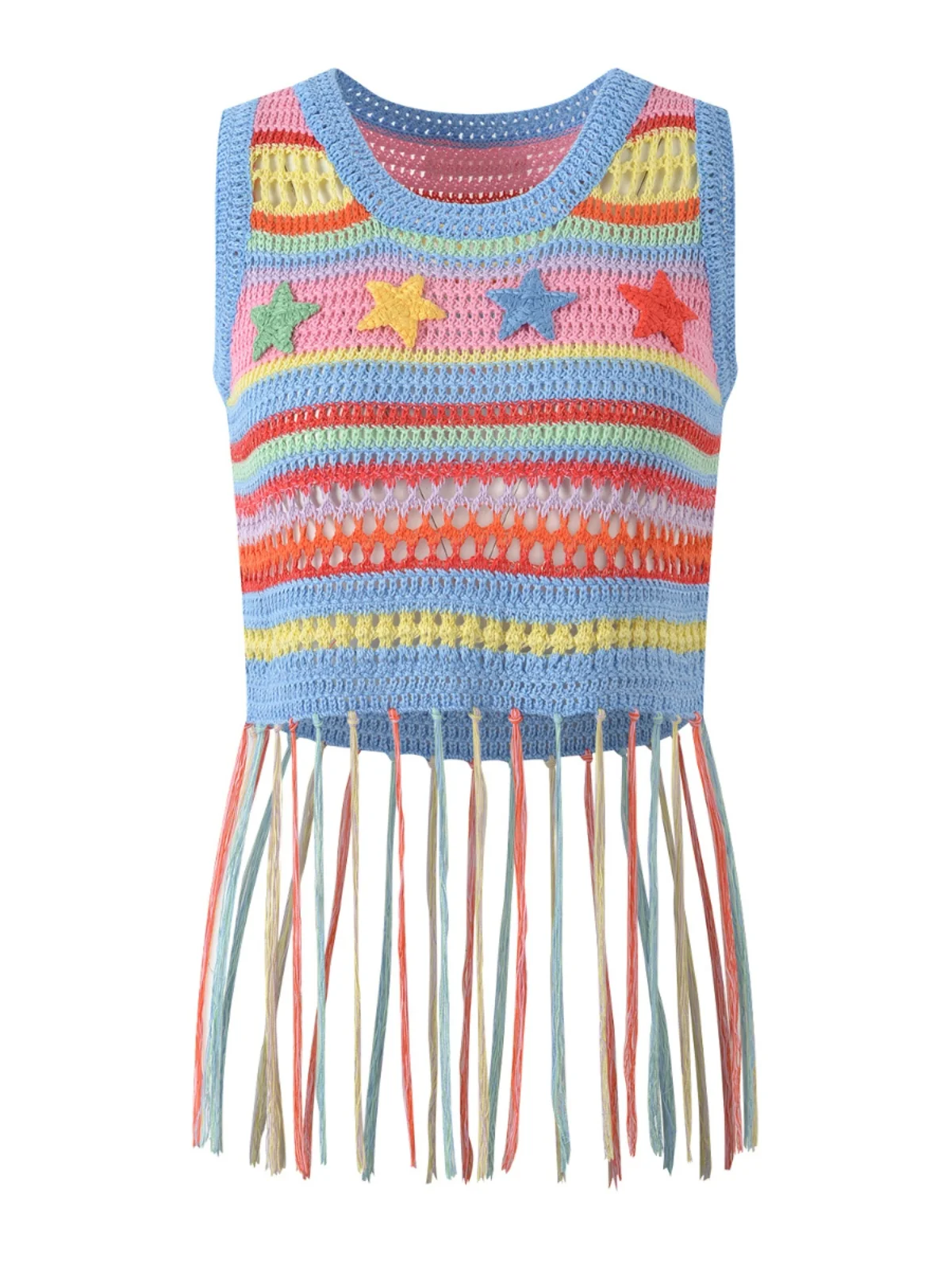 Вязаный жилет Sweet Sle с бахромой и цветовыми блоками, облегающий, с эффектом омоложения, модный топ для женщин, летняя повседневная одежда
Вязаный жилет Sweet Sle с бахромой и цветовыми блоками, облегающий, с эффектом омоложения, модный топ для женщин, летняя повседневная одежда