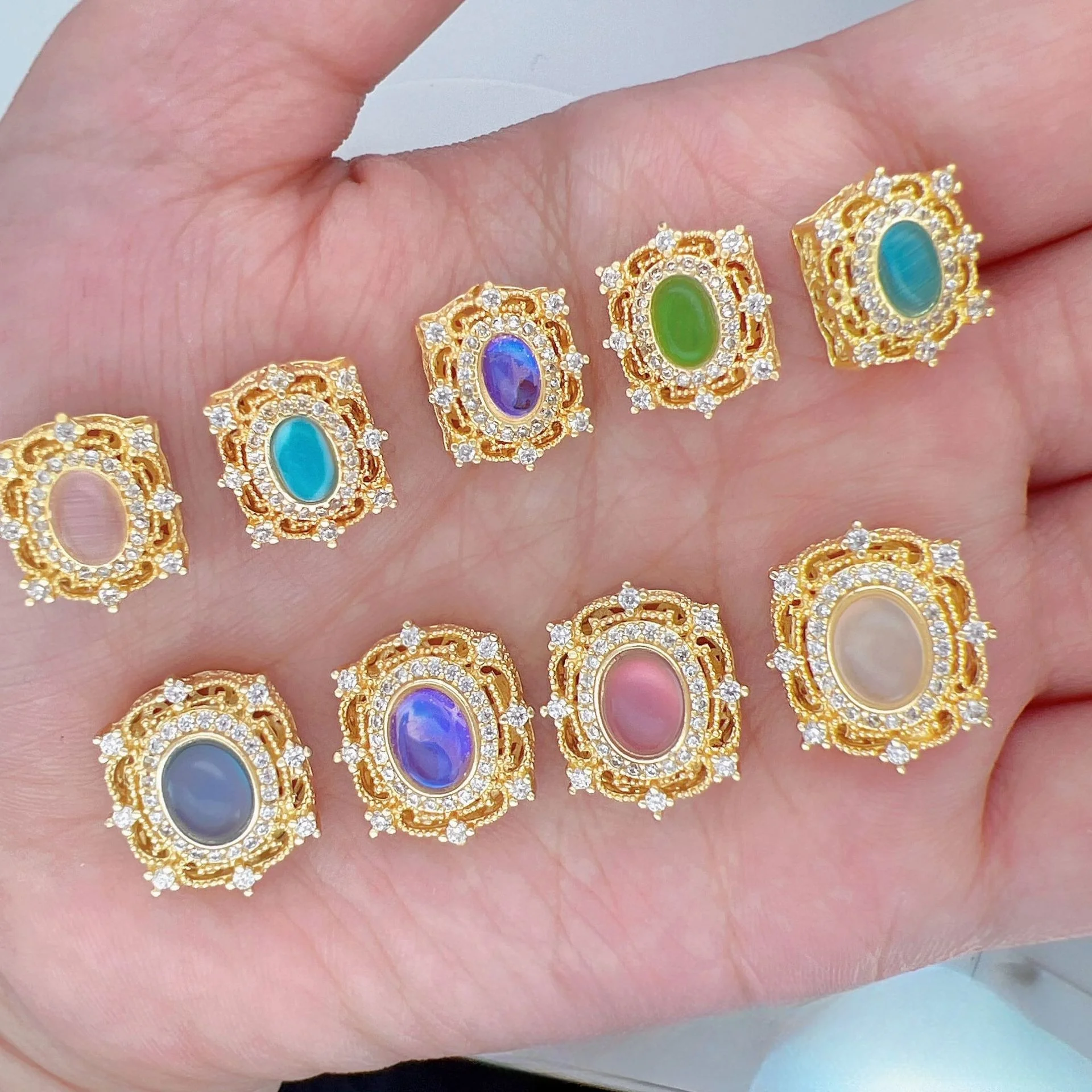 1 Piece/batch Copper Gold-plated Zircon Multi-color Beaded Spacer Beads Women's DIY Pearl Bracelet Necklace Jewelry Accessories
1 Piece/batch Copper Gold-plated Zircon Multi-color Beaded Spacer Beads Women's DIY Pearl Bracelet Necklace Jewelry Accessories