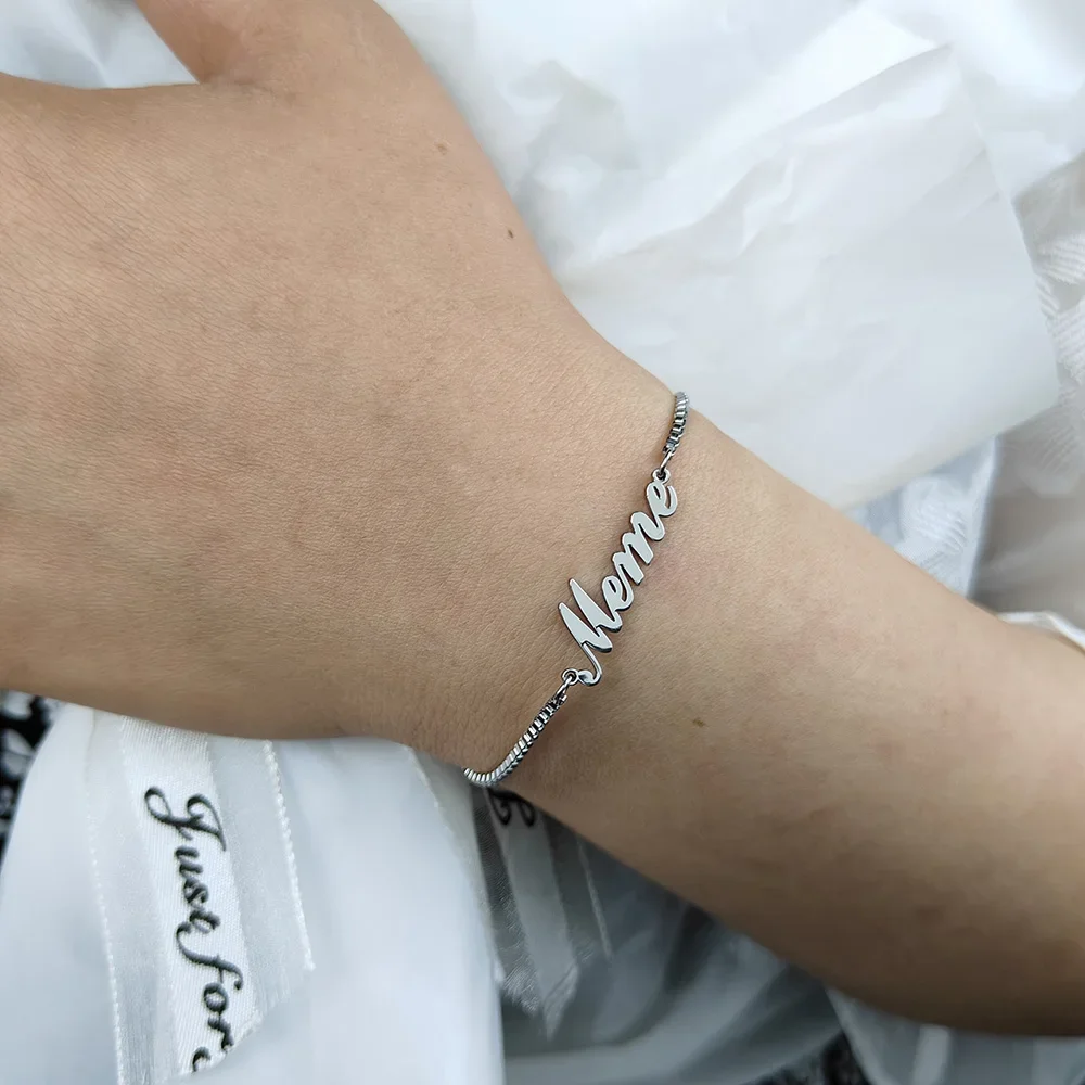 Jewelry Custom Name Bracelets for Women Adjustable PersonalizedFashionBeautifulStainlessSteelGiftWholesale Direct Sales
Jewelry Custom Name Bracelets for Women Adjustable PersonalizedFashionBeautifulStainlessSteelGiftWholesale Direct Sales