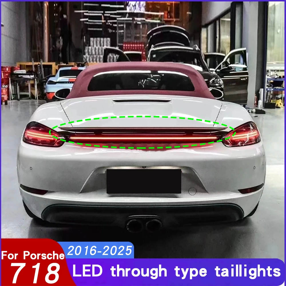 For Porsche 718 upgraded through flow sequential taillights Cayman taillight modification LED Dynamic Through-light Assembly
For Porsche 718 upgraded through flow sequential taillights Cayman taillight modification LED Dynamic Through-light Assembly