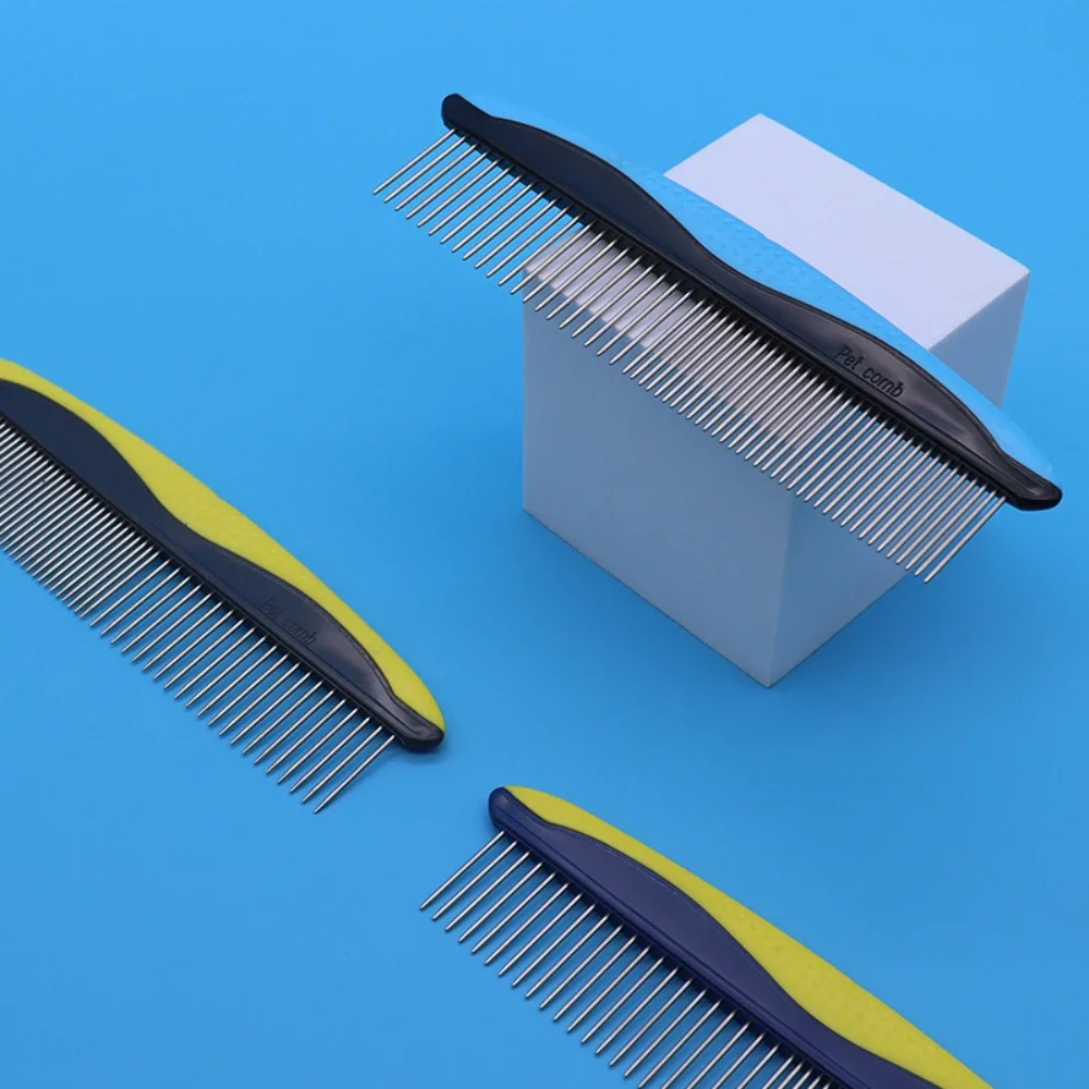 Stainless Steel Double Teeth Pet Comb For Open Knot & Floating Hair Removal, Dense Grooming Tool Long Hair Cat Dog Supplies
Stainless Steel Double Teeth Pet Comb For Open Knot & Floating Hair Removal, Dense Grooming Tool Long Hair Cat Dog Supplies