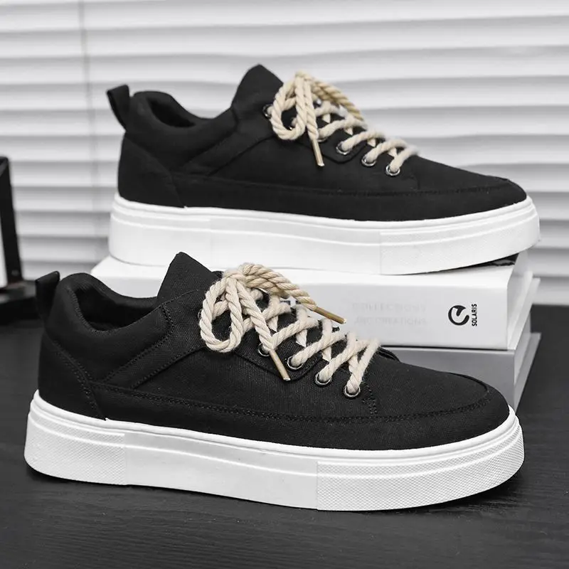Men's Canvas Shoes Spring 2025 Casual Sporty Workwear Classic Black Trendy Slip-On round Toe Breathable Korean Style Shoes
Men's Canvas Shoes Spring 2025 Casual Sporty Workwear Classic Black Trendy Slip-On round Toe Breathable Korean Style Shoes