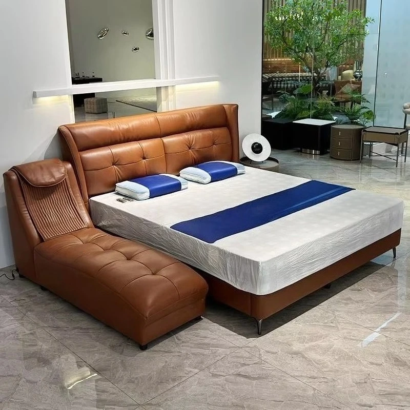 fl-Italian Luxury Solid Wood Tufted Bed Modern Traditional Style Genuine Leather Fabric Upholstered Massage Villa Apartment Use!
fl-Italian Luxury Solid Wood Tufted Bed Modern Traditional Style Genuine Leather Fabric Upholstered Massage Villa Apartment Use!