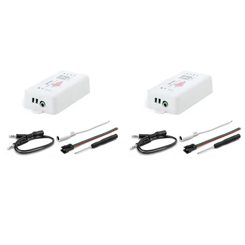 Контроллер музыки Superior-2X SP107E DC5-24V с беспроводным Bluetooth-совместимым интерфейсом SPI, полноцветное управление музыкой через приложение для телефона
Контроллер музыки Superior-2X SP107E DC5-24V с беспроводным Bluetooth-совместимым интерфейсом SPI, полноцветное управление музыкой через приложение для телефона