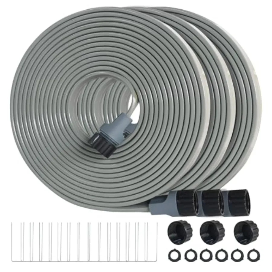 Sprinkler Soaker Hose 50Feet 3-Pack Yard Sprinkler Hose 150 Feet for Lawn Water Saving with Stakes, Drip Irrigation Hoses Garde
Sprinkler Soaker Hose 50Feet 3-Pack Yard Sprinkler Hose 150 Feet for Lawn Water Saving with Stakes, Drip Irrigation Hoses Garde