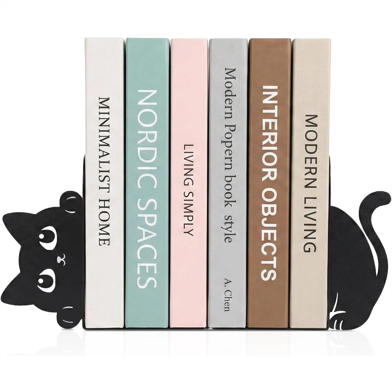 Cute Peeking Cat Metal Bookends Set of 2 with Wider Base for Shelves Bookshelf Office Home Decor Gift for Cat & Book Lovers
Cute Peeking Cat Metal Bookends Set of 2 with Wider Base for Shelves Bookshelf Office Home Decor Gift for Cat & Book Lovers