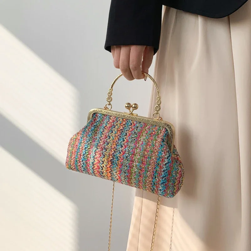 Luxury Design Small Shopper Totes Straw Woven Beach Bag Summer Travel Clutch Purse And Handbag For Women Crossbody Shoulder Bags
Luxury Design Small Shopper Totes Straw Woven Beach Bag Summer Travel Clutch Purse And Handbag For Women Crossbody Shoulder Bags