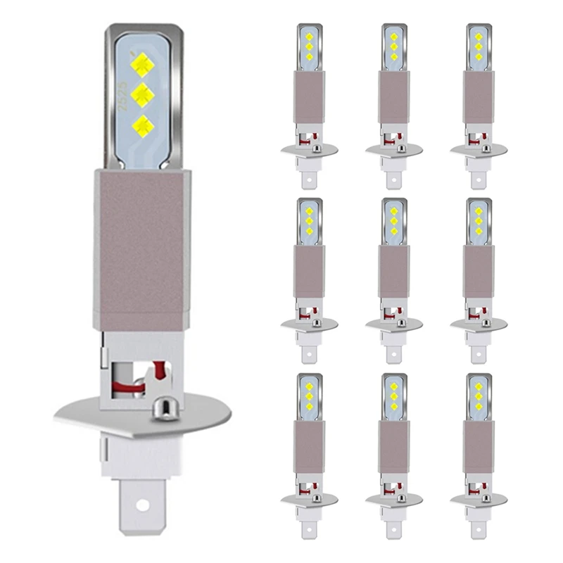 10Pcs LED CSP Mini H1 20000LM Bulbs Cunbus Car Headlight Fog Light 6SMD Bulbs Auto Fog Lamp Turn Signals
10Pcs LED CSP Mini H1 20000LM Bulbs Cunbus Car Headlight Fog Light 6SMD Bulbs Auto Fog Lamp Turn Signals