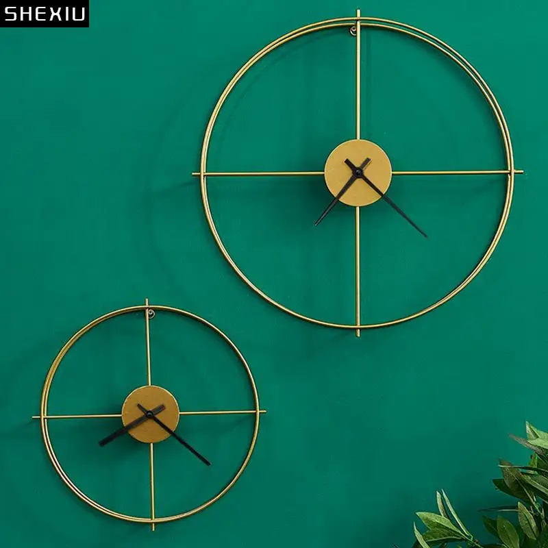 European-style Circular Hollow Metal Wall Clock Bedroom Room Decoration Geometric Wall Hanging Clock Gift Crafts Home Decoration
European-style Circular Hollow Metal Wall Clock Bedroom Room Decoration Geometric Wall Hanging Clock Gift Crafts Home Decoration