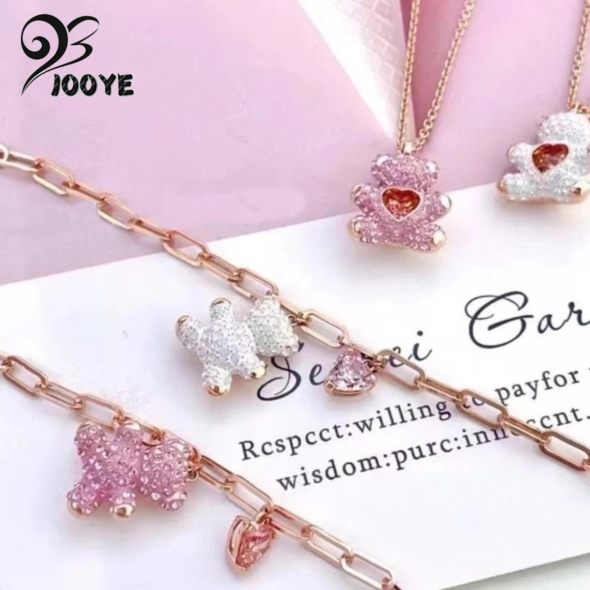 Original 2025 New Trend Fine Jewelry Set Women's Charm Pink Green Bear Pearl Crystal Necklace Earring Bracelet Party Accessories
Original 2025 New Trend Fine Jewelry Set Women's Charm Pink Green Bear Pearl Crystal Necklace Earring Bracelet Party Accessories
