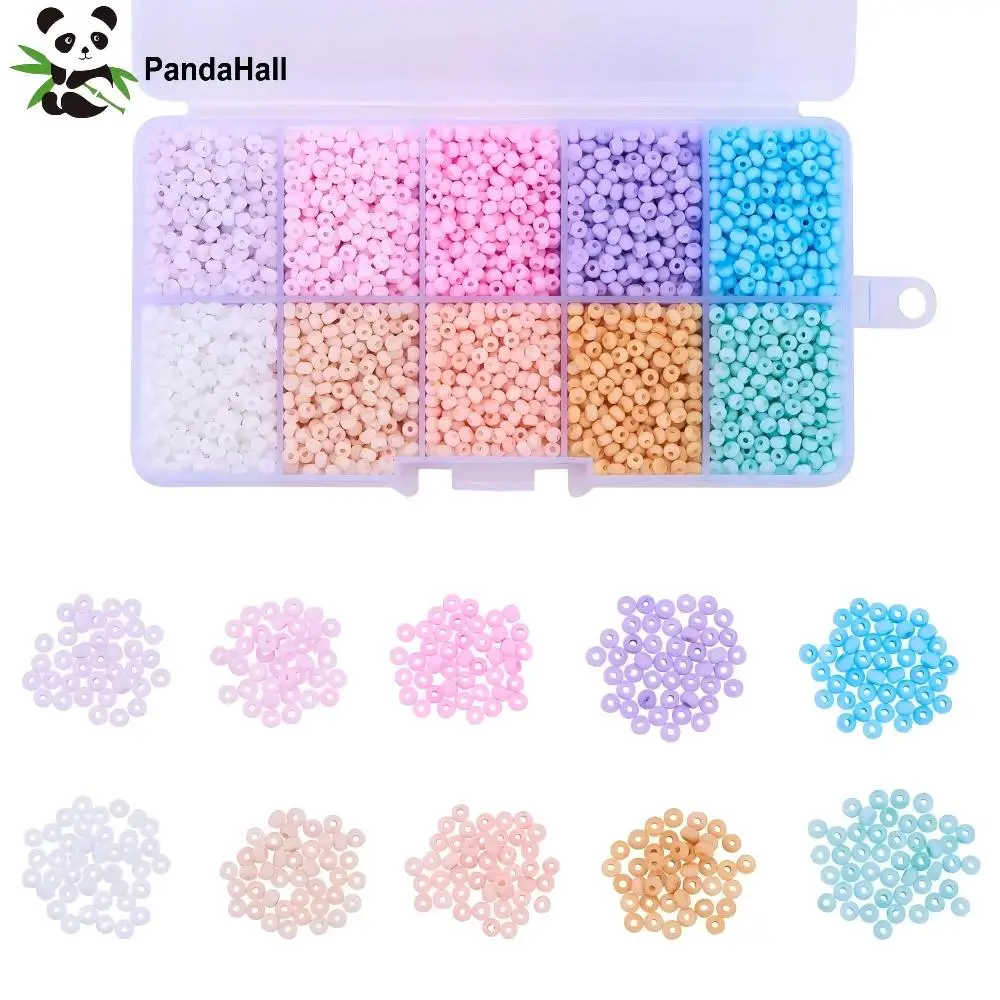 PandaHall 5530Pcs 10 Colors 8/0 Pastel Candy Color Solid Glass Seed Beads Round Hole Frosted Round Mini Bead for Jewelry Making
PandaHall 5530Pcs 10 Colors 8/0 Pastel Candy Color Solid Glass Seed Beads Round Hole Frosted Round Mini Bead for Jewelry Making