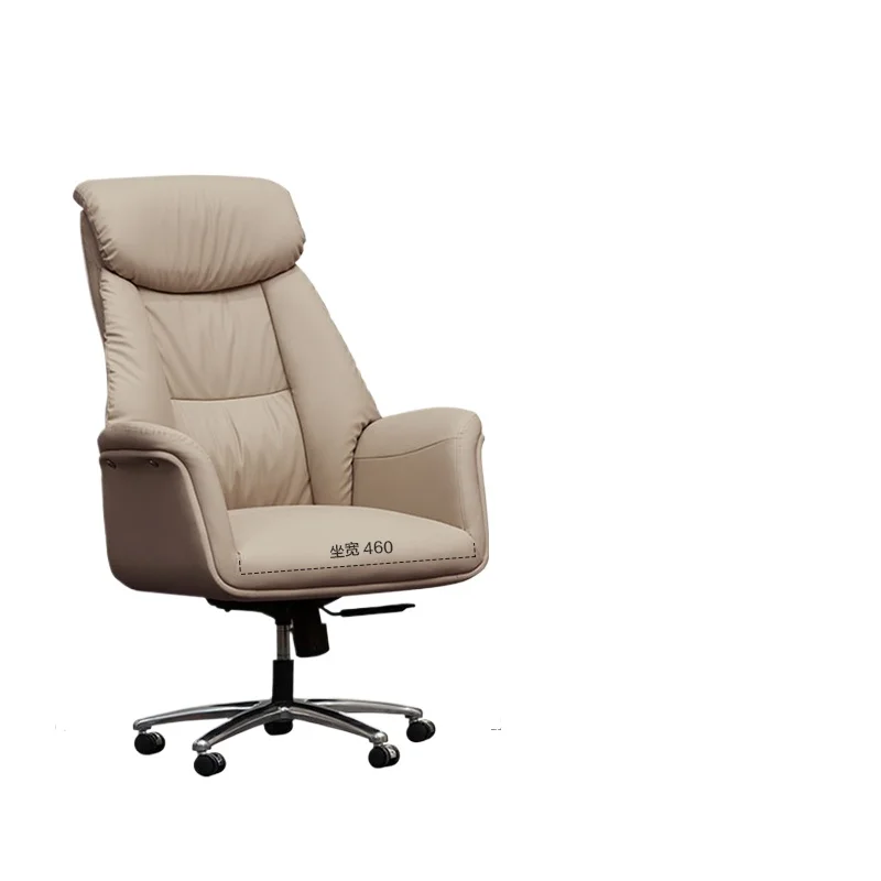 Leather boss chair office comfortable sedentary waist seat home study back chair
Leather boss chair office comfortable sedentary waist seat home study back chair