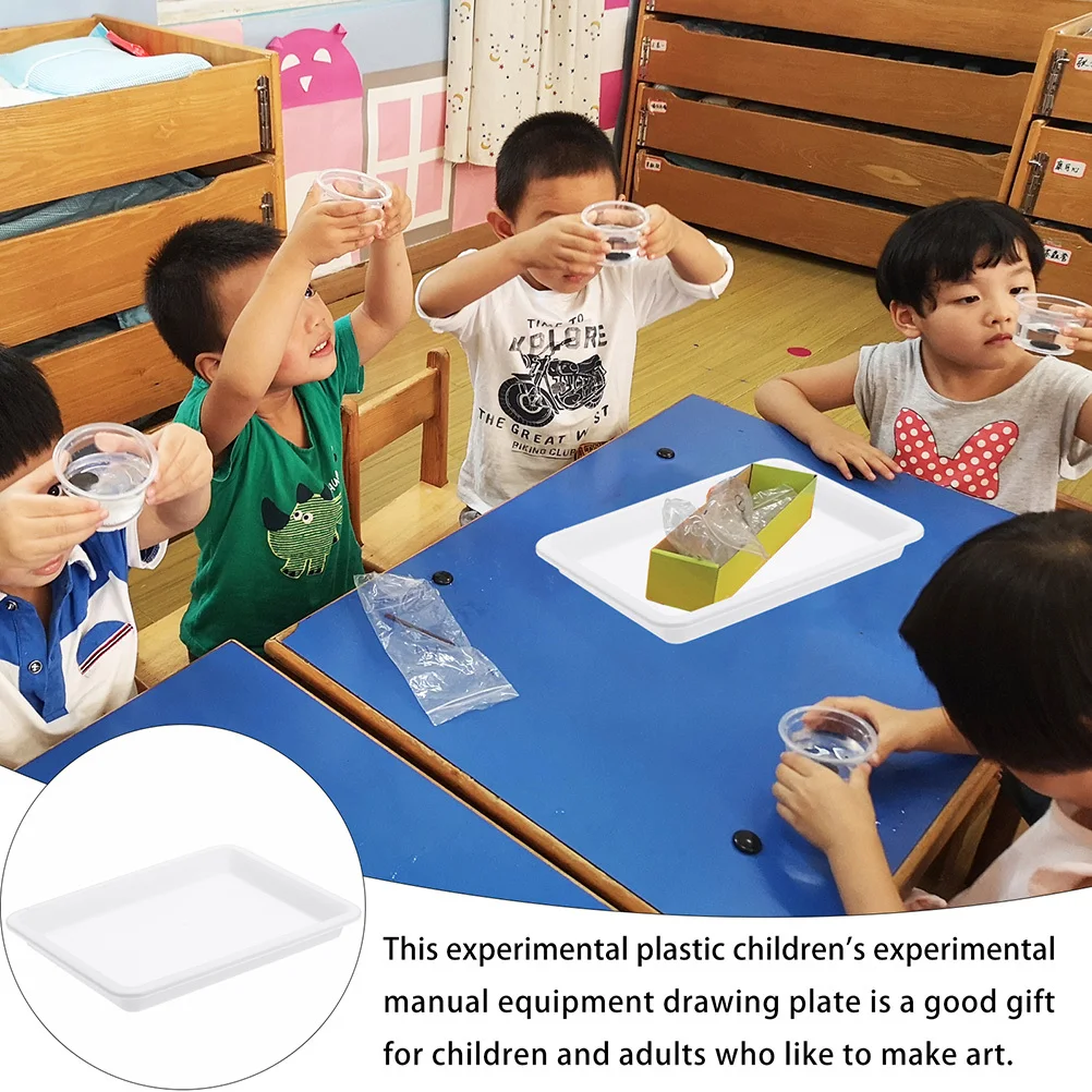 4Pcs Food Grade Plastic Tray Nestable Sturdy for School Science Experiment Painting Craft Art Projects Easy Clean
4Pcs Food Grade Plastic Tray Nestable Sturdy for School Science Experiment Painting Craft Art Projects Easy Clean