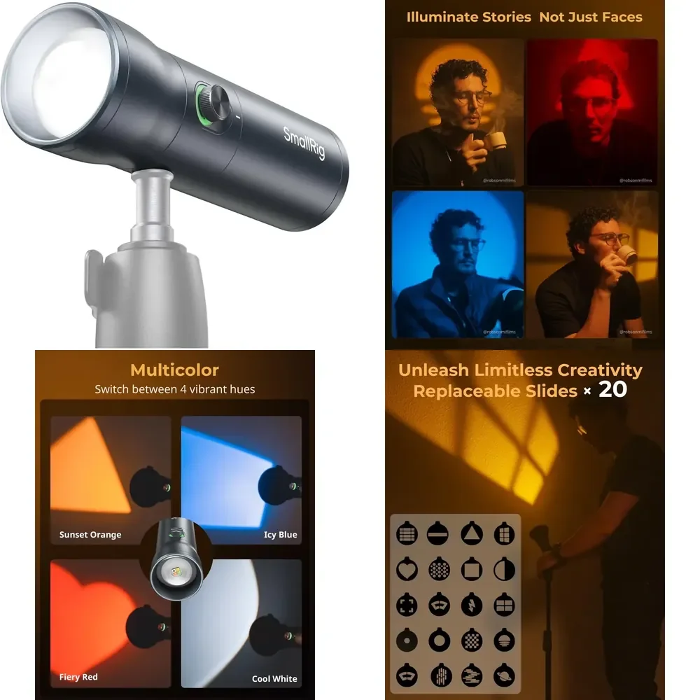 WAP01 For SMALLRIG LED Video Light Photography Flashlight 4 Color Fill Light Content Creation Accessories Portable Zoom RF10C
WAP01 For SMALLRIG LED Video Light Photography Flashlight 4 Color Fill Light Content Creation Accessories Portable Zoom RF10C