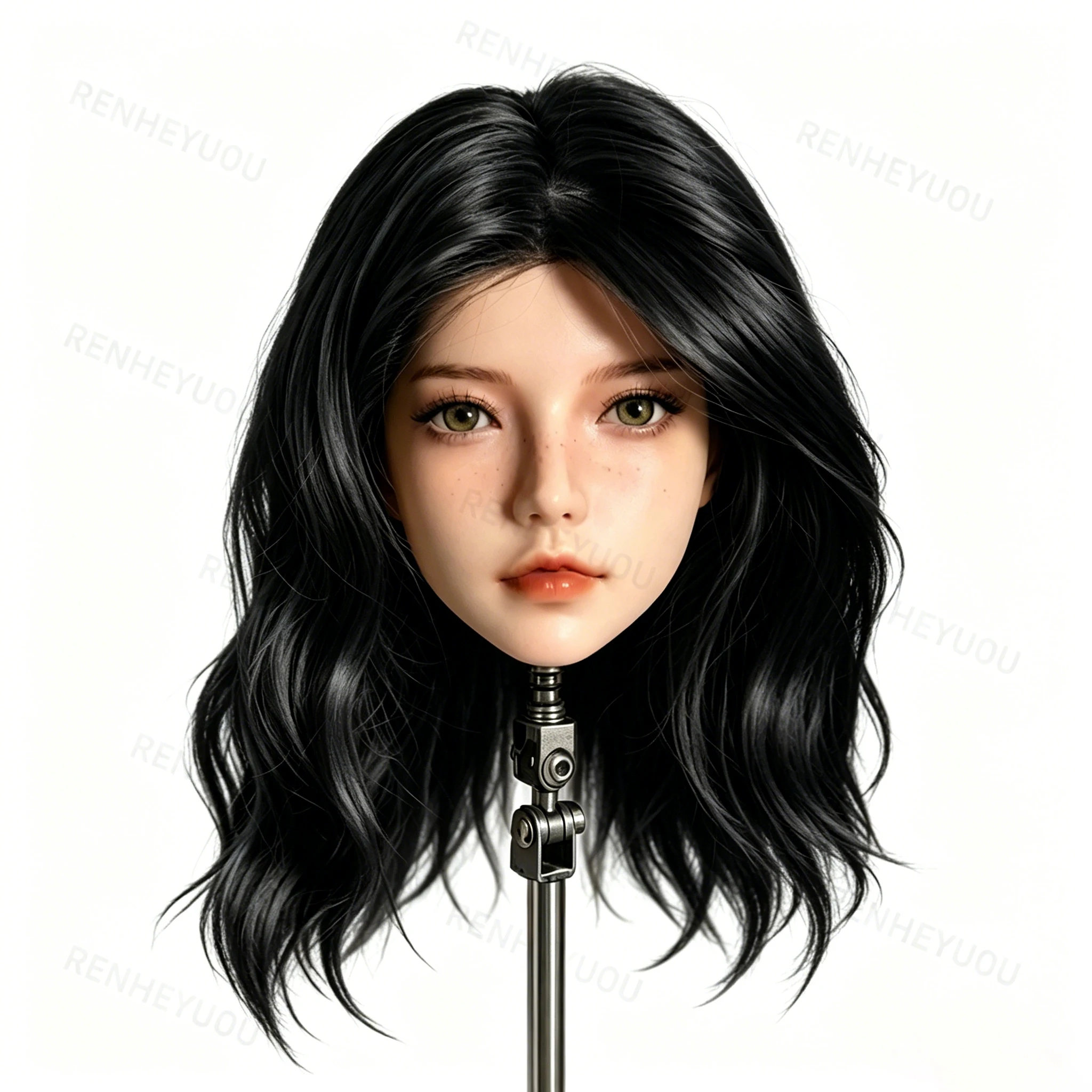 Full-head Silicone Head Mold Realistic Face Shape Collectible Figure Head with Anime Wig for Exhibition
Full-head Silicone Head Mold Realistic Face Shape Collectible Figure Head with Anime Wig for Exhibition