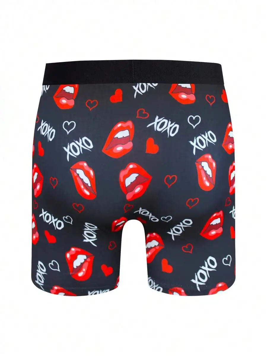 Mens Printed Boxer Shorts With Lips Hearts XOXO Pattern Valentines Day
Mens Printed Boxer Shorts With Lips Hearts XOXO Pattern Valentines Day