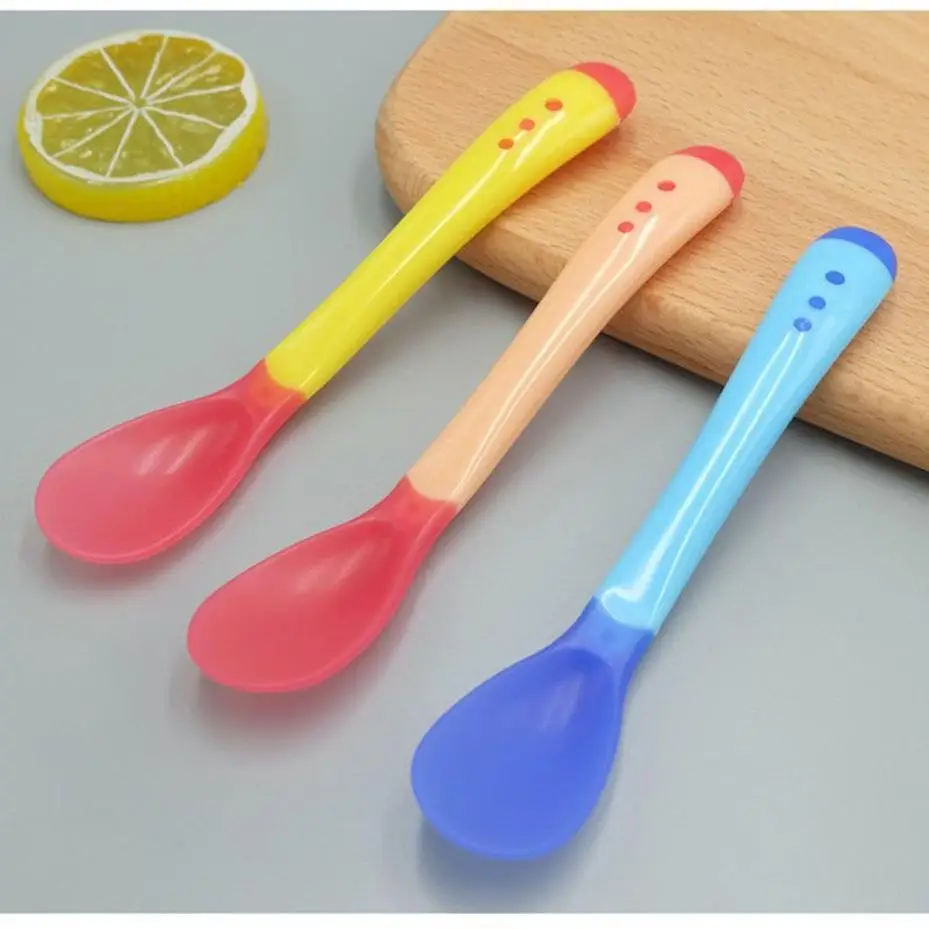 2026 New 3Pcs Baby Silicone Temperature Sensing Spoon Safety Kids Feeding Spoon Children Flatware Tableware Kitchen Supplies
2026 New 3Pcs Baby Silicone Temperature Sensing Spoon Safety Kids Feeding Spoon Children Flatware Tableware Kitchen Supplies
