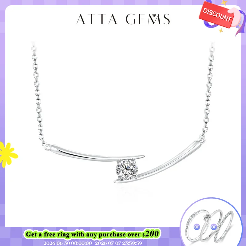 ATTAGEMS Luxury 5.0mm D Color Moissanite Necklace for Women Real 925 Sterling Silver Moissanite Diamond Wedding Anniversary Gift
ATTAGEMS Luxury 5.0mm D Color Moissanite Necklace for Women Real 925 Sterling Silver Moissanite Diamond Wedding Anniversary Gift