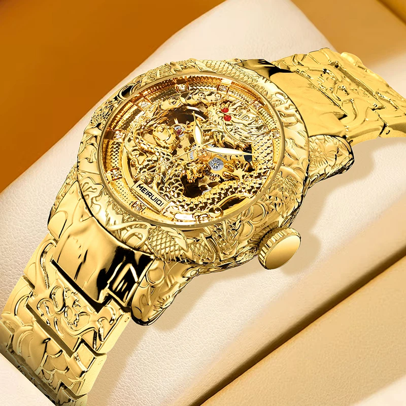 Мужские желтые часы в деловом стиле с резным узором в виде дракона, полностью автоматические, с турбийоном, механические.
Мужские желтые часы в деловом стиле с резным узором в виде дракона, полностью автоматические, с турбийоном, механические.