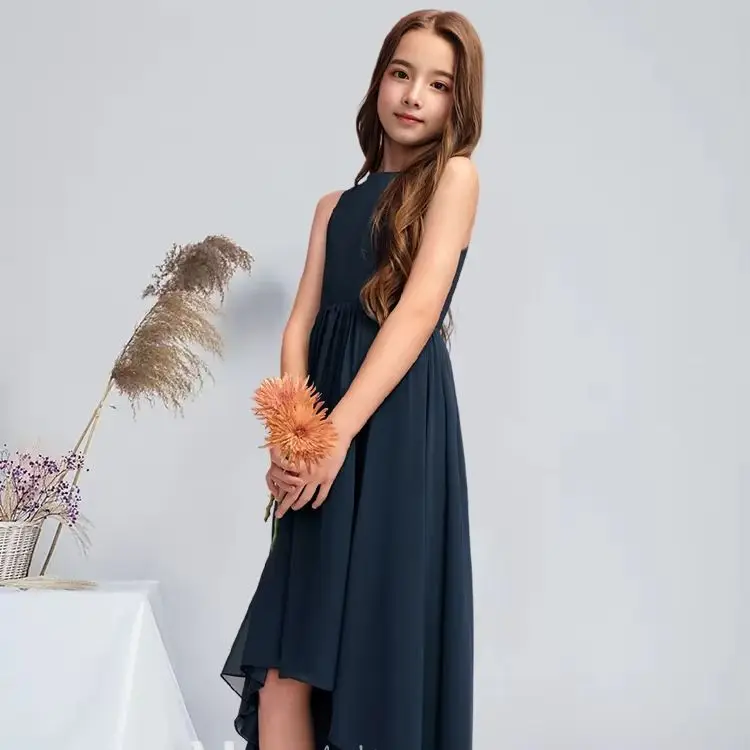 WWA Kids A-line Scoop Asymmetrical Chiffon Junior Bridesmaid Dress Flower Girl Dress Party for Wedding Summer Communion Dress
WWA Kids A-line Scoop Asymmetrical Chiffon Junior Bridesmaid Dress Flower Girl Dress Party for Wedding Summer Communion Dress