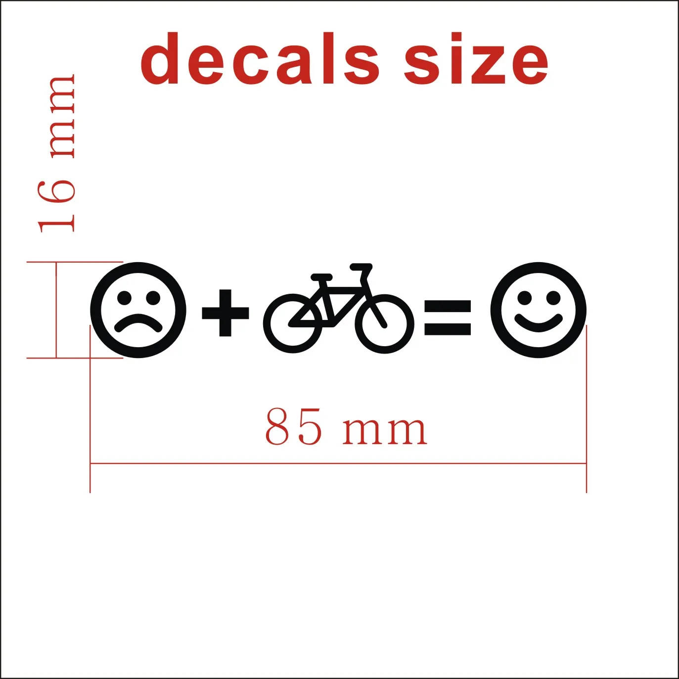 Bicycle smiling face decorative sticker - personalized high-quality waterproof sticker for bicycle front panel
Bicycle smiling face decorative sticker - personalized high-quality waterproof sticker for bicycle front panel