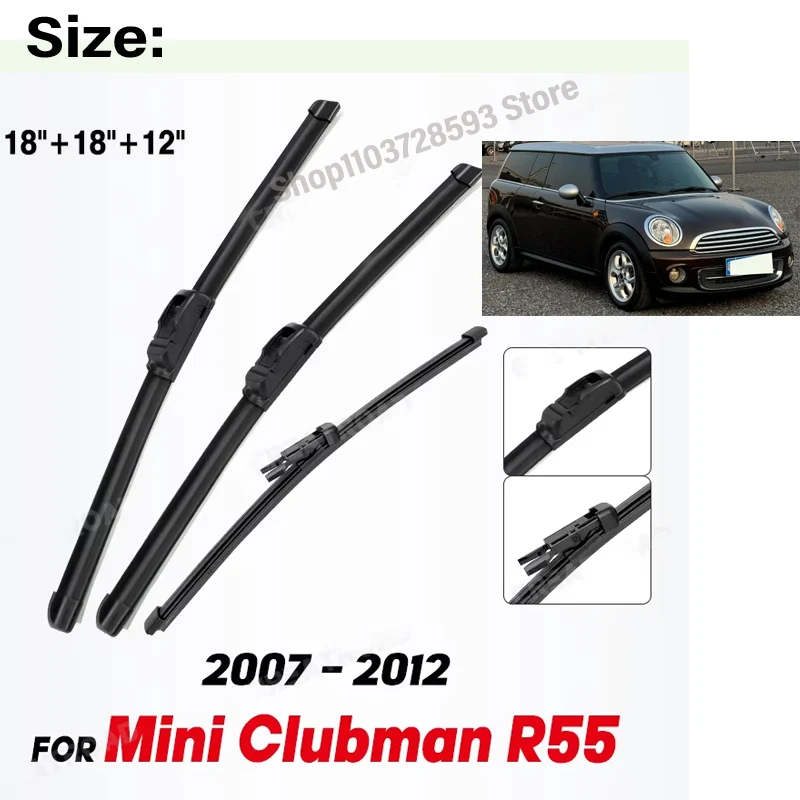 Wiper Front & Rear Wiper Blades Set Kit For Mini Clubman R55 2007 - 2012 Windshield Windscreen Window Brush 19"18"12"12"
Wiper Front & Rear Wiper Blades Set Kit For Mini Clubman R55 2007 - 2012 Windshield Windscreen Window Brush 19"18"12"12"