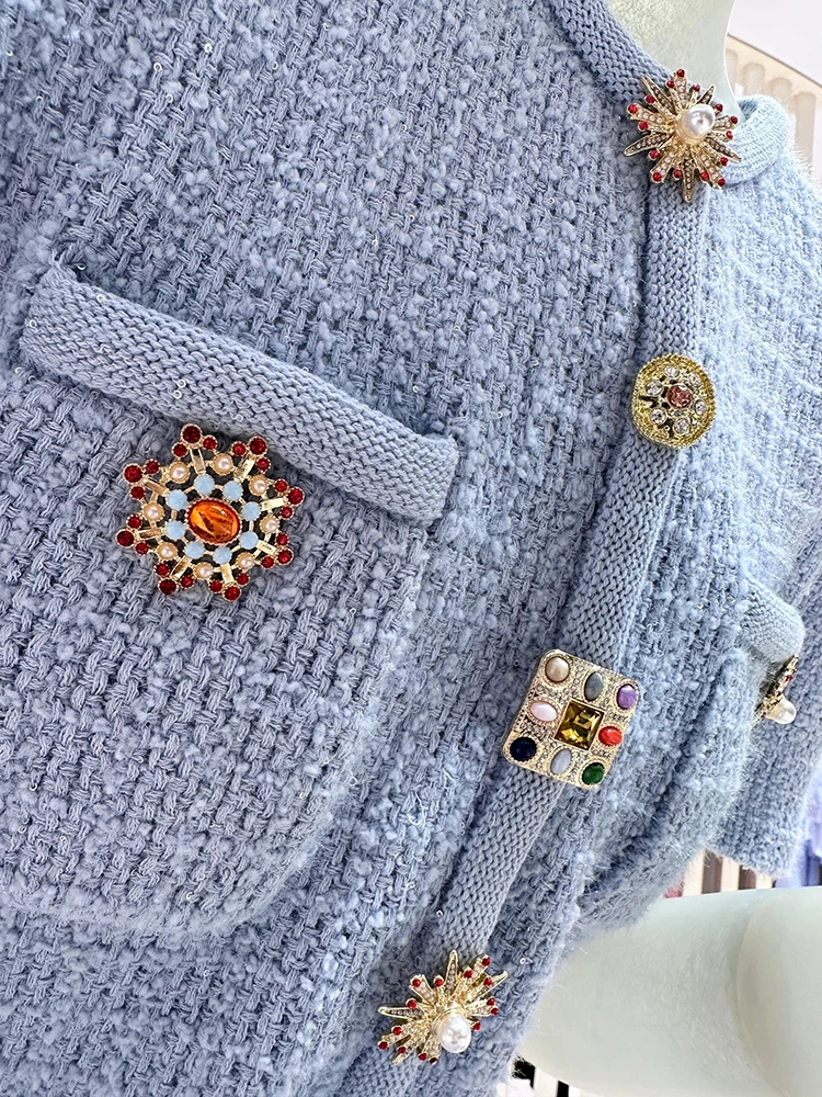 SP Home South Oil High End Women's Summer Small Fraance Wind Diamond Button Waist Knitted Dr High Waist A-Line Skirt
SP Home South Oil High End Women's Summer Small Fraance Wind Diamond Button Waist Knitted Dr High Waist A-Line Skirt
