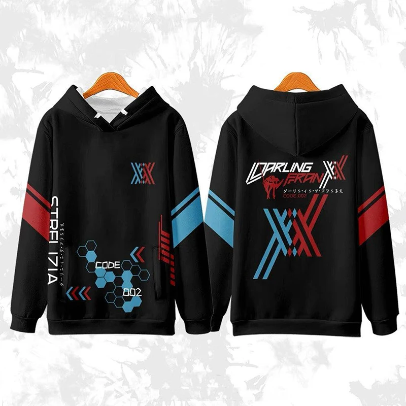 DARLING in the FRANXX Japan Anime 3d Hoodies Sweatshirts Cosplay Men Women Hooded Tops Long Sleeve Pocket Unisex Hoodie Pullover
DARLING in the FRANXX Japan Anime 3d Hoodies Sweatshirts Cosplay Men Women Hooded Tops Long Sleeve Pocket Unisex Hoodie Pullover