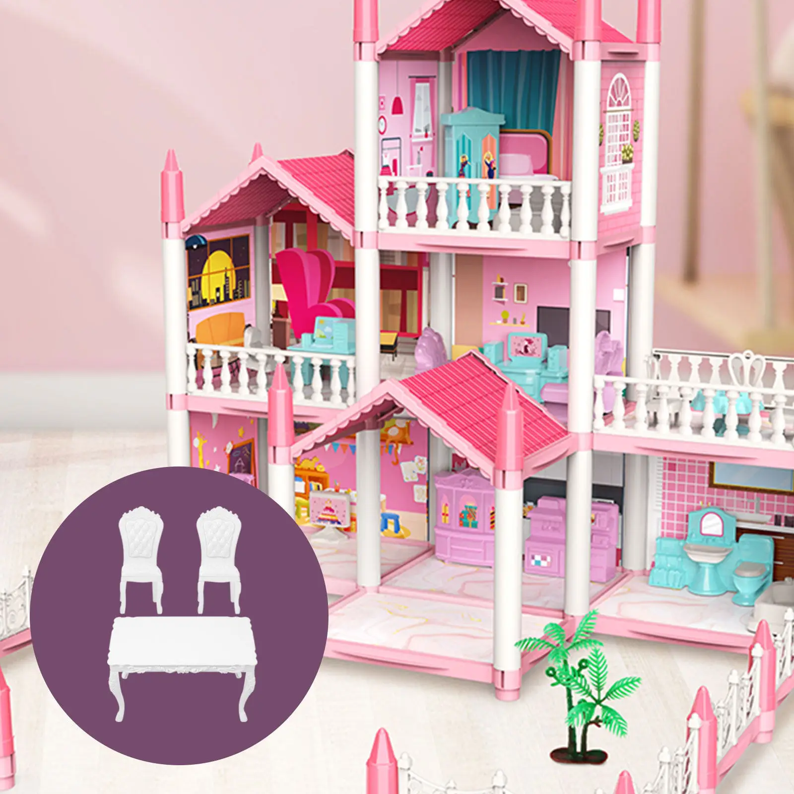 1Set Mini House Furniture Set Micro Table Chair for Dollhouse Living Room Decor Playhouse Accessory Miniature Scene Desktop
1Set Mini House Furniture Set Micro Table Chair for Dollhouse Living Room Decor Playhouse Accessory Miniature Scene Desktop
