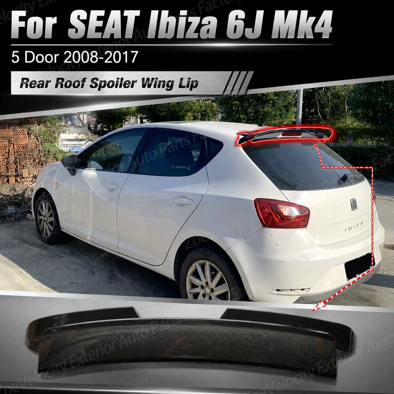 Rear Roof Spoiler Wing Lip for SEAT Ibiza 6J Mk4 5 Door 2008 To 2017 Upper Trim Body Kit Tuning Decoration Body Kit Accessories
Rear Roof Spoiler Wing Lip for SEAT Ibiza 6J Mk4 5 Door 2008 To 2017 Upper Trim Body Kit Tuning Decoration Body Kit Accessories