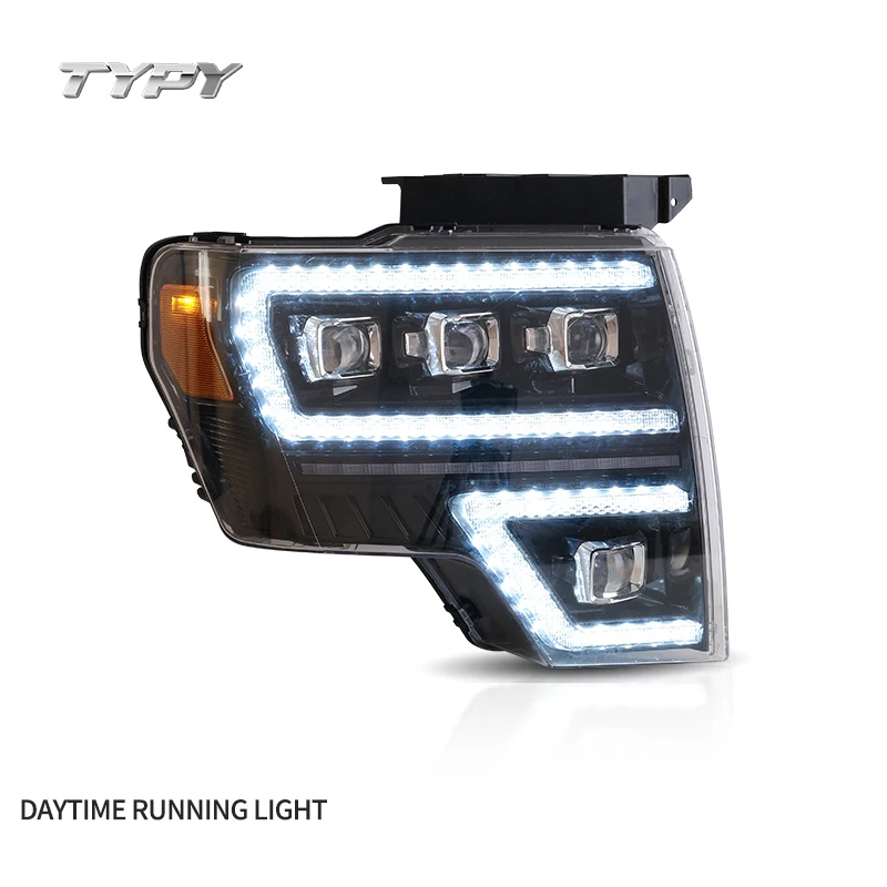 Новый дизайн светодиодных фар запуск анимации DRL Raptor передняя лампа динамический указатель поворота для Ford F150 2009-2014
Новый дизайн светодиодных фар запуск анимации DRL Raptor передняя лампа динамический указатель поворота для Ford F150 2009-2014