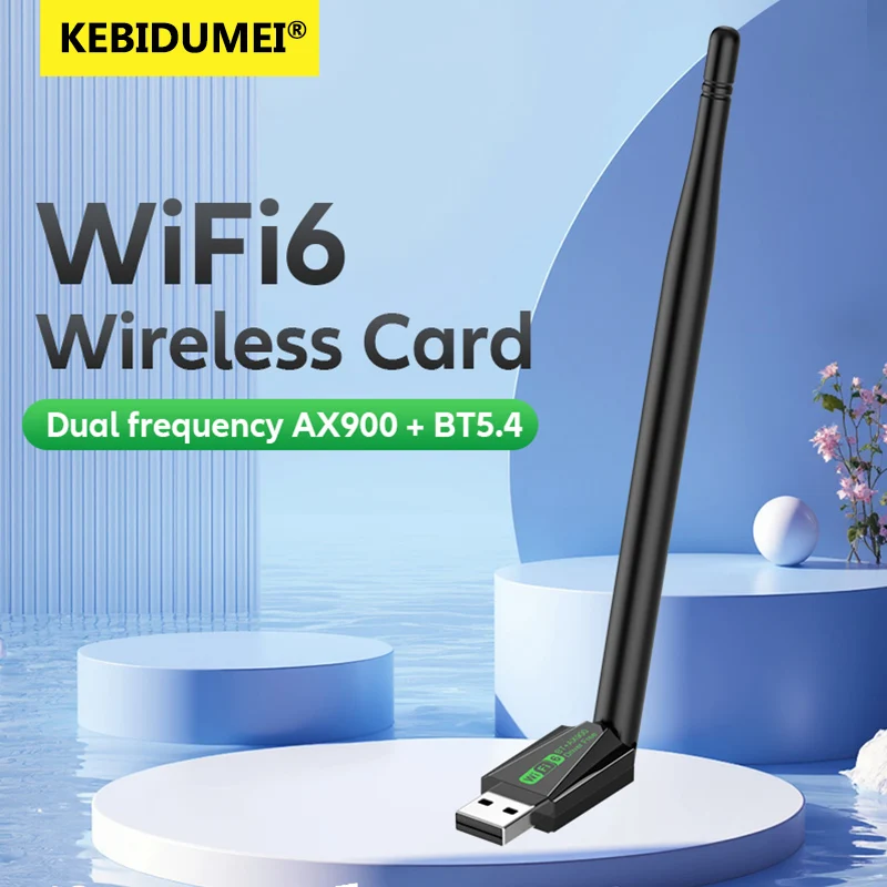 AX900 USB WiFi6 Bluetooth 5.4 Adapter 5dBi Antenna 2in1 Dongle 2.4G&5GHz WiFi Network Wireless Wlan Signal Receiver Driver Free
AX900 USB WiFi6 Bluetooth 5.4 Adapter 5dBi Antenna 2in1 Dongle 2.4G&5GHz WiFi Network Wireless Wlan Signal Receiver Driver Free