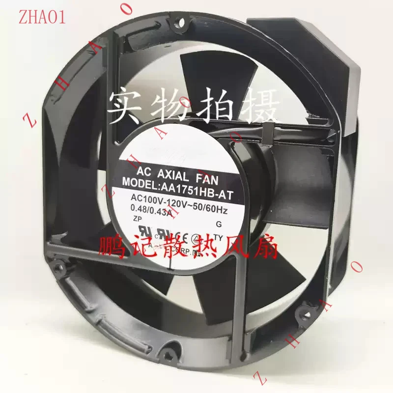 Z for ADDA AA1751HB-AT AC 100V–120V 0.48/0.43A inverter cooling fan
Z for ADDA AA1751HB-AT AC 100V–120V 0.48/0.43A inverter cooling fan