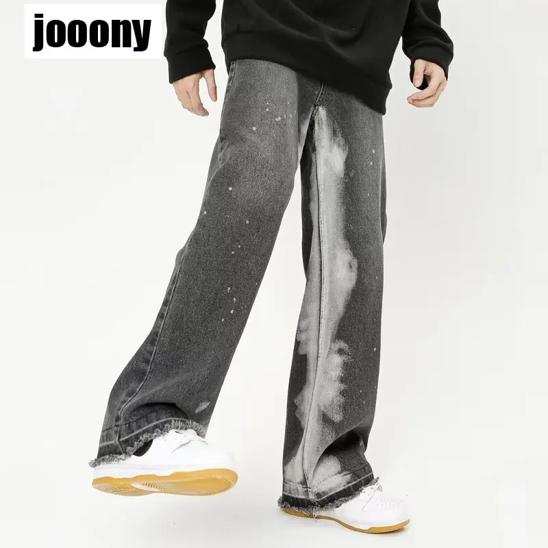 Hip Hop Style Y2K American Retro Speckled Ink Wash Personality Fashion Trend Jeans Loose Straight Leg Pants Streetwear Esthetics
Hip Hop Style Y2K American Retro Speckled Ink Wash Personality Fashion Trend Jeans Loose Straight Leg Pants Streetwear Esthetics