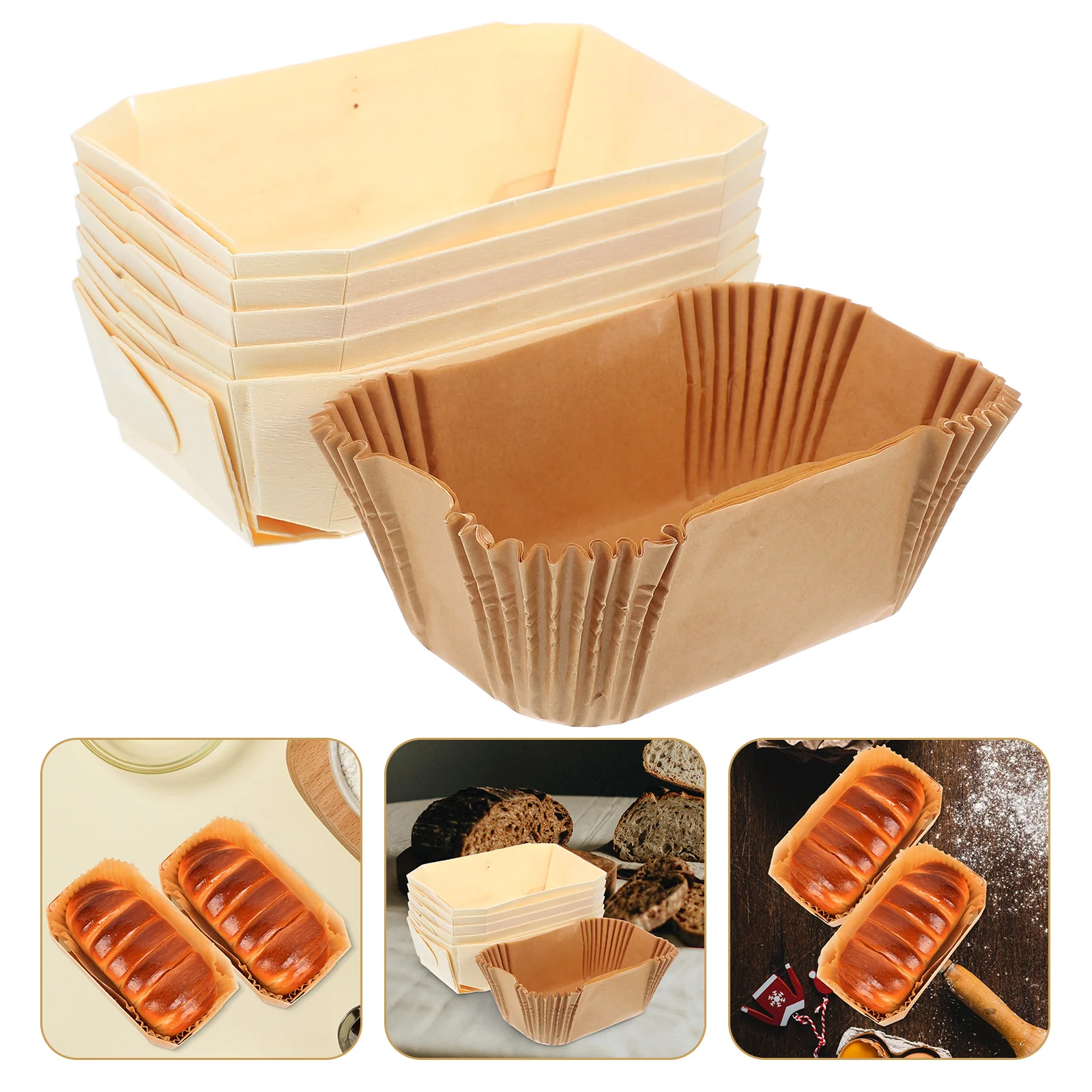 6 Pcs Bread Mold Home Baking Supplies Cake Container Multipurpose Molds Poplar Practical Toast Trays Pans
6 Pcs Bread Mold Home Baking Supplies Cake Container Multipurpose Molds Poplar Practical Toast Trays Pans