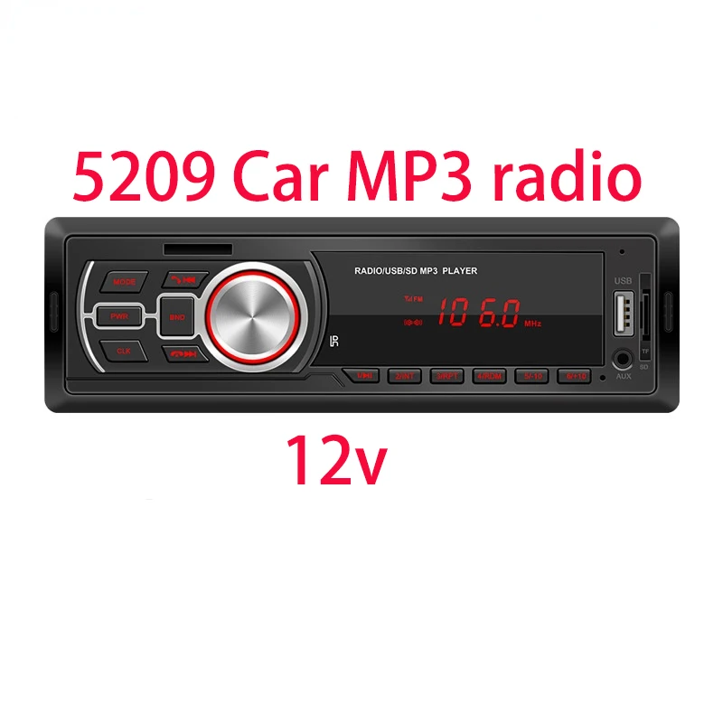 5209 Car MP3 Player Bluetooth U Disk/TF Card/FM Radio Central Control Modification
5209 Car MP3 Player Bluetooth U Disk/TF Card/FM Radio Central Control Modification