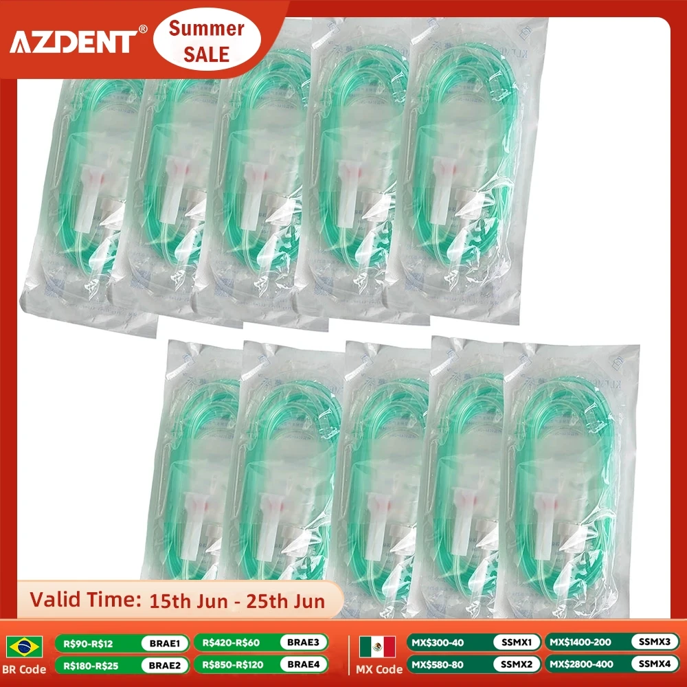 AZDENT 10 шт., зубная ирригационная трубка для имплантата, хирургический привод, стерильный шланг для орошения полости рта, комплект трубок с регулятором потока
AZDENT 10 шт., зубная ирригационная трубка для имплантата, хирургический привод, стерильный шланг для орошения полости рта, комплект трубок с регулятором потока