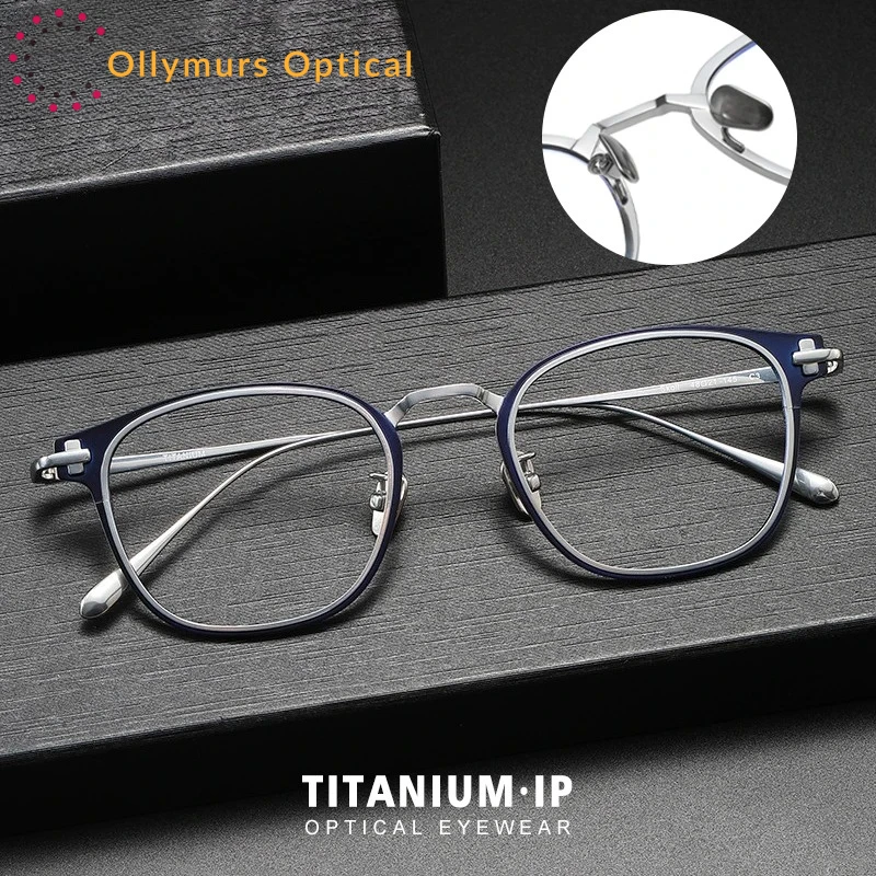OLLYMURS Men Ultralight Pure Titanium Myopia Hyperopia Eyeware Women Retro Blue Light Filter Reading Prescription Optical Glasse
OLLYMURS Men Ultralight Pure Titanium Myopia Hyperopia Eyeware Women Retro Blue Light Filter Reading Prescription Optical Glasse