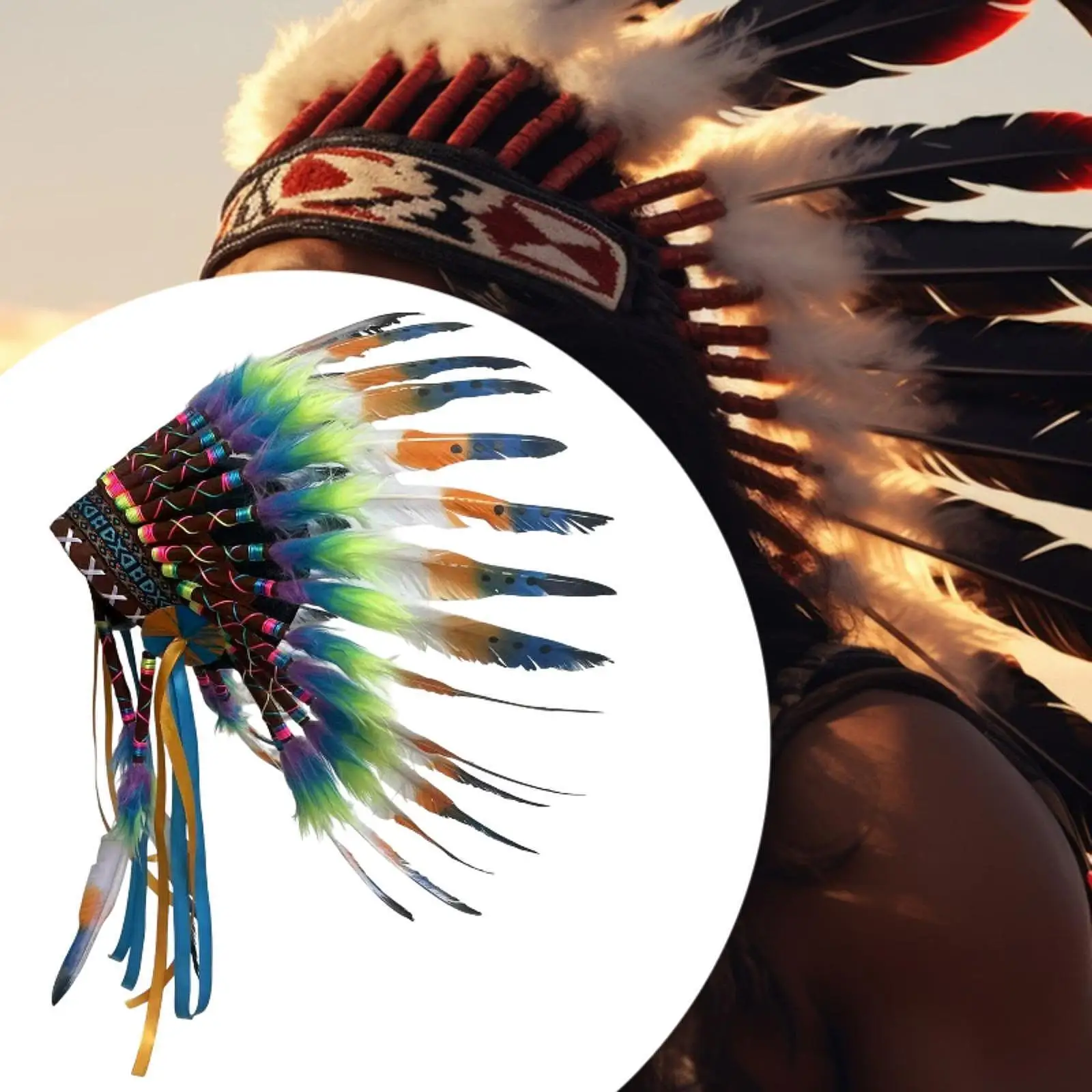 Artificial Feather Headdress Decoration Headband for Cosplay Stage Show Festival
Artificial Feather Headdress Decoration Headband for Cosplay Stage Show Festival