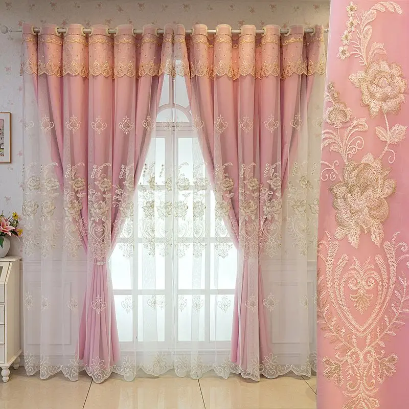 Double layer Blackout Curtain with Embroidery Cloth & Tulle Integrated Thickened Sun - proof for Bedroom Living Room
Double layer Blackout Curtain with Embroidery Cloth & Tulle Integrated Thickened Sun - proof for Bedroom Living Room