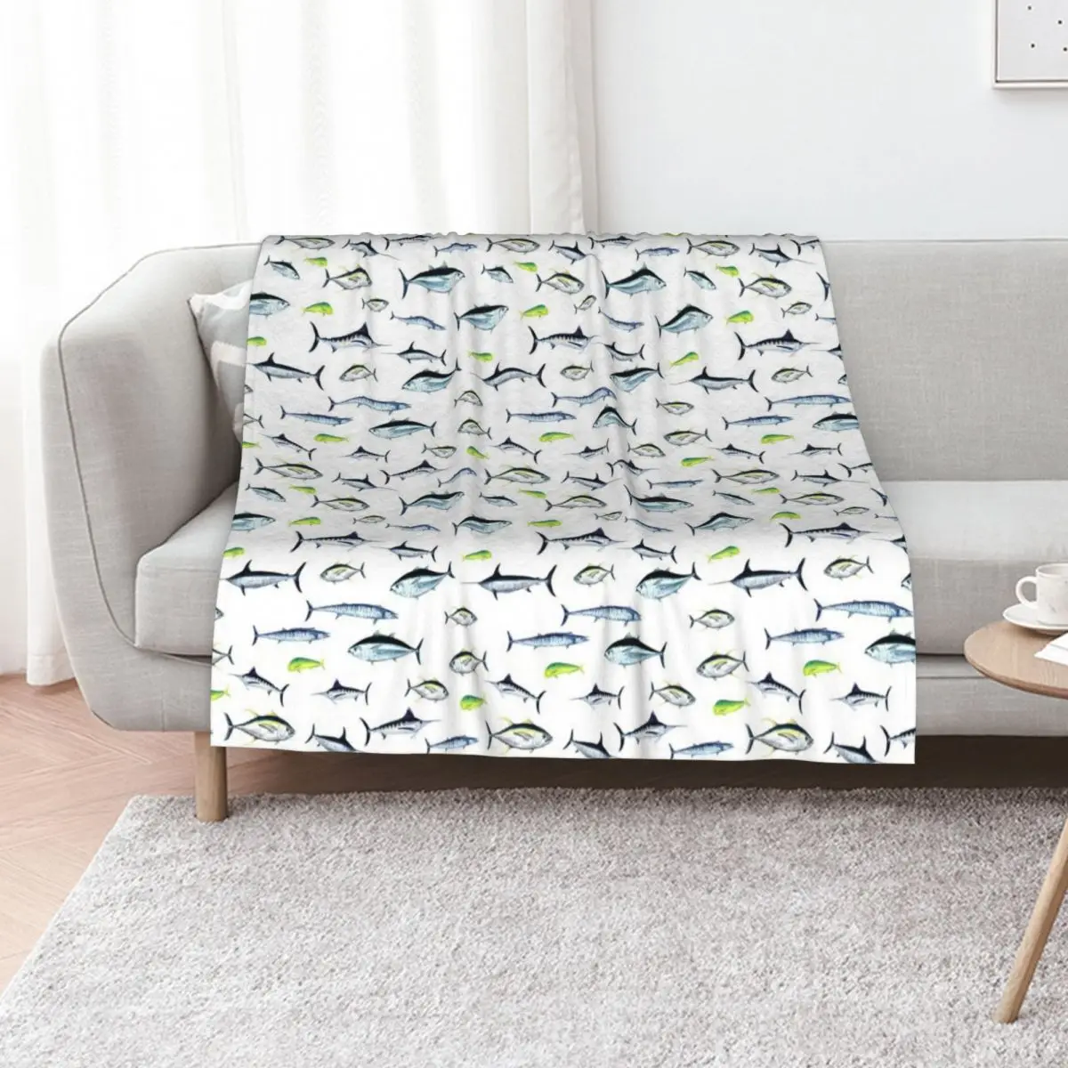 The Fish Jam - Predators of the Atlantic Ocean, wahoo, tuna, marlin, mahi-mahi, swordfish Throw Blanket Thermal Blankets
The Fish Jam - Predators of the Atlantic Ocean, wahoo, tuna, marlin, mahi-mahi, swordfish Throw Blanket Thermal Blankets