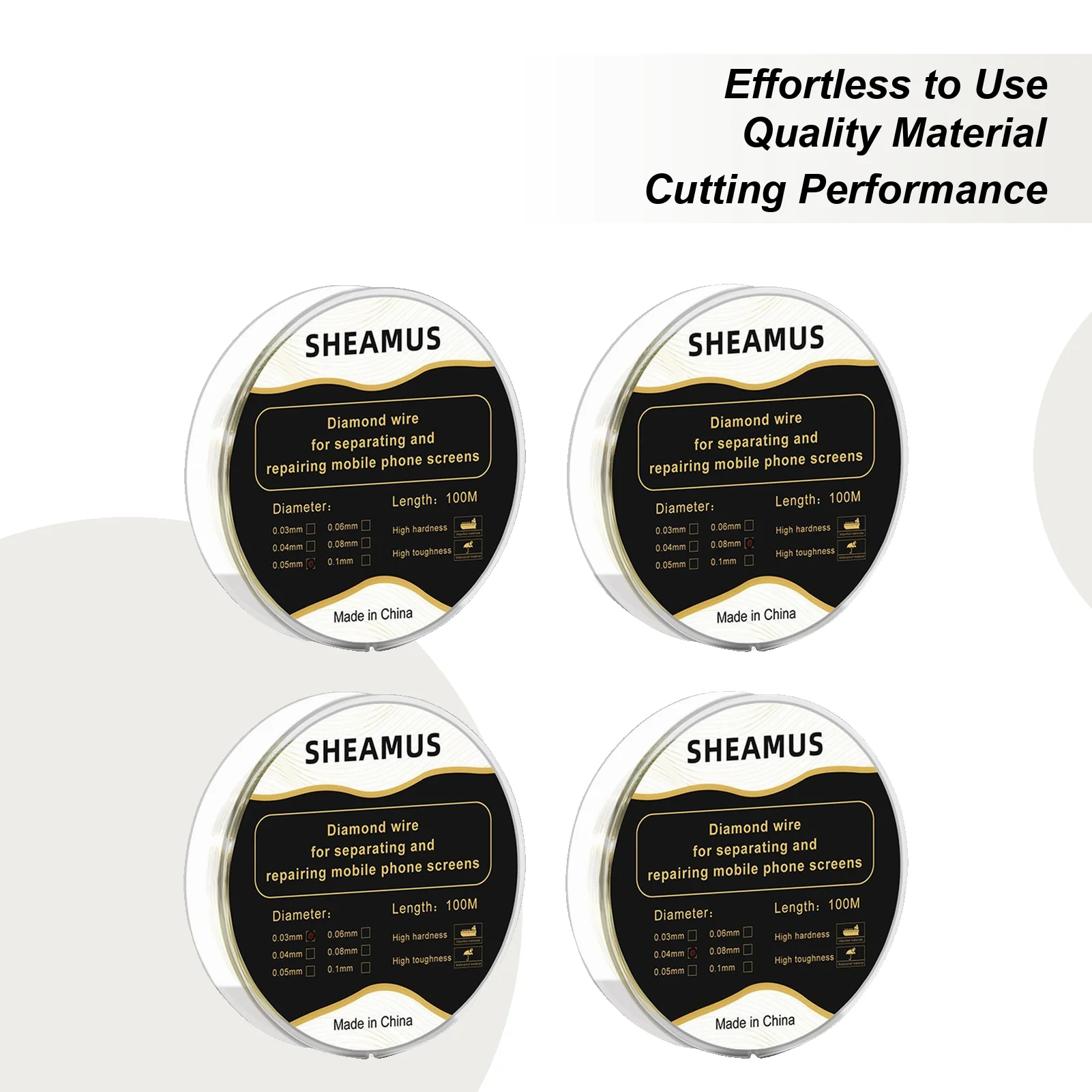 Glass Screen Cutting Wire 328.08 Feet Phone Screen Cutting Wire 0.03mm-0.08mm Accurate Cord Saw Cellphone Accessories For Laptop
Glass Screen Cutting Wire 328.08 Feet Phone Screen Cutting Wire 0.03mm-0.08mm Accurate Cord Saw Cellphone Accessories For Laptop